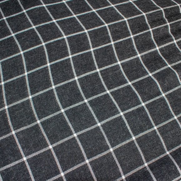 Black and White Plaid Flannel Spaghetti Strap Midi / Maxi Slip Dress - Picture 11 of 12